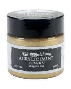 Prima Marketing NEW! Finnabair Art Alchemy Sparks Acrylic Paint 1.7 Fluid Ounces-Dragon's Eye