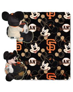 The Northwest Company SF Giants -Disney 40x50 Fleece Throw w/ 14" Plush Mickey Hugger