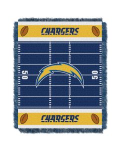The Northwest Company Chargers  Baby 36x46 Triple Woven Jacquard Throw - Field Series