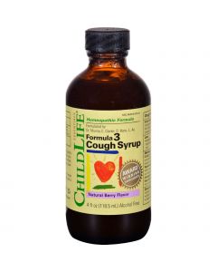 Child Life Childlife Formula 3 Cough Syrup Natural Berry - 4 fl oz