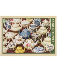 Outset Media Jigsaw Puzzle 1000 Pieces 10"X14"-Teapots
