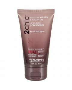 Giovanni Hair Care Products Conditioner - 2Chic Sleek - Travel Size - Case of 12 - 1.5 fl oz