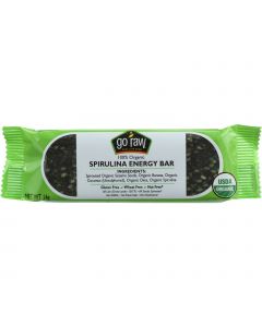 Go Raw Snack Bar - Organic - Sprouted - Spirulina Energy - Sweetened - .493 oz - case of 10