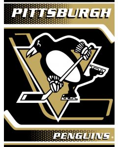 The Northwest Company Penguins "Banner" 60"x 80" Super Plush Throw (NHL) - Penguins "Banner" 60"x 80" Super Plush Throw (NHL)