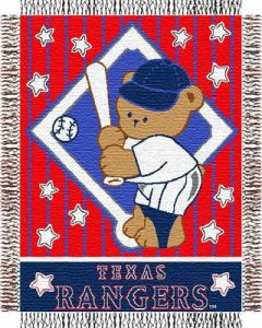 The Northwest Company Rangers baby 36"x 46" Triple Woven Jacquard Throw (MLB) - Rangers baby 36"x 46" Triple Woven Jacquard Throw (MLB)