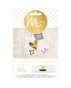 American Crafts Minc Tags-Hello There, 21/Pkg