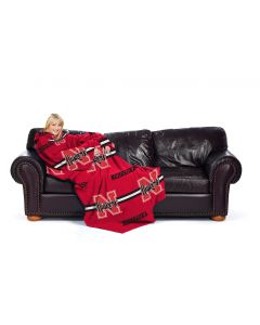 The Northwest Company Nebraska Adult Comfy Throw - Stripes Series (College) - Nebraska Adult Comfy Throw - Stripes Series (College)