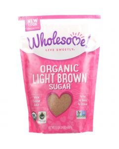 Wholesome Sweeteners Sugar - Organic - Light Brown - 24 oz - case of 6