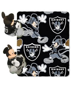 The Northwest Company Raiders -Disney 40x50 Fleece Throw w/ 14" Plush Mickey Hugger