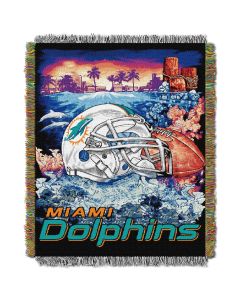 The Northwest Company Dolphins  "Home Field Advantage" 48x60 Tapestry Throw