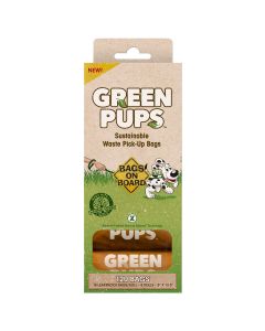 Bags on Board Green-Ups Waste Pick-Up Refill Bags 120 count Brown