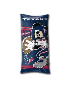 The Northwest Company Texans 18"x36" Mickey Juvenile Folded Body Pillow (NFL) - Texans 18"x36" Mickey Juvenile Folded Body Pillow (NFL)