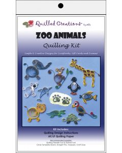 Quilled Creations Quilling Kit-Zoo Animals