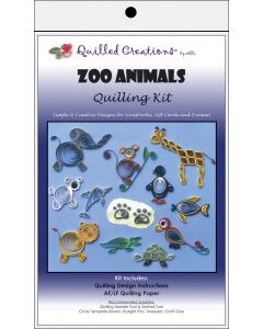 Quilled Creations Quilling Kit-Zoo Animals