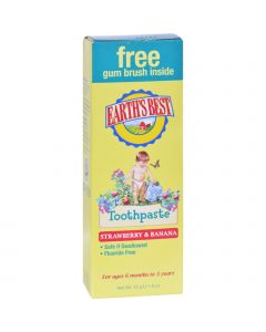 Earth's Best Toddler Toothpaste Strawberry Banana - 1.6 oz