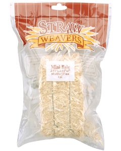 Floracraft Mini Straw Bale 5"X2.5"X2.5"-Natural