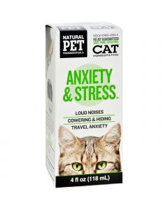 King Bio Homeopathic Natural Pet Cat - Anxiety and Stress - 4 oz