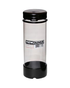Viewtainer Tethered Cap Storage Container 2.75"X8"-Black