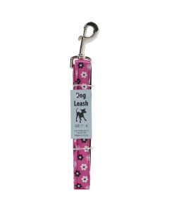 Cape Hobbycraft Dog Leash 6' Pink Flower W/Nickel Plated Swivel Hook-1" Width
