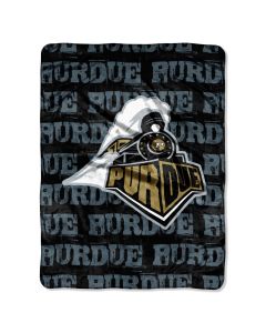 The Northwest Company Purdue Micro Grunge  Micro 46x60 Raschel Throw (College) - Purdue Micro Grunge  Micro 46x60 Raschel Throw (College)