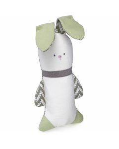 Worldwise Loved Ones Crinkle Bunny Dog Toy-Green