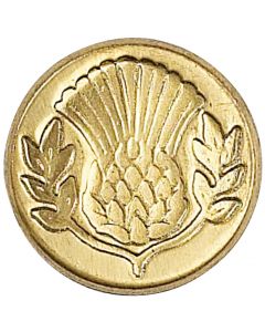 Manuscript Pen Decorative Sealing Coin .75"-Thistle