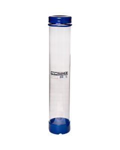 Viewtainer Tethered Cap Storage Container 2.75"X15"-Blue