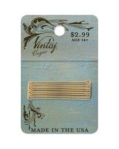 Vintaj Metal Eye Pins-1.5" 24/Pkg