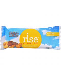 Rise Bar Breakfast Bar - Crunchy Cashew Almond - Case of 12 - 1.4 oz