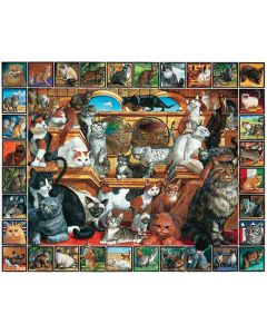 White Mountain Puzzles Jigsaw Puzzle Lovable Pets 1000 Pieces 24"X30"-The World Of Cats