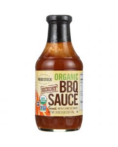 Woodstock BBQ Sauce - Organic - Hickory Smoked - 18 oz - case of 12