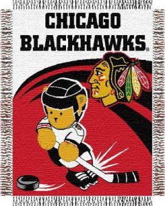 The Northwest Company Blackhawks 044 baby 36"x 46" Triple Woven Jacquard Throw (NHL) - Blackhawks 044 baby 36"x 46" Triple Woven Jacquard Throw (NHL)