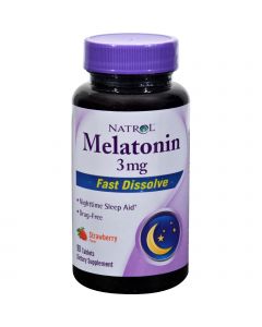 Natrol Melatonin Fast Dissolve Strawberry - 3 mg - 90 Tablets