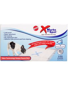 Ethical Pets X Marks The Spot Puppy Pads 22"X22" 100/Pkg-