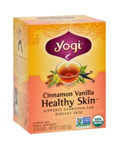 Yogi Teas Cinnamon Vanilla Healthy Skin Tea - 16 Tea Bags - Case of 6