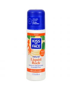 Kiss My Face Deodorant Liquid Rock Roll On Sport - 3 fl oz