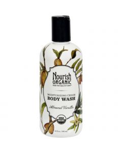Nourish Organic Body Wash - Almond Vanilla - 10 fl oz