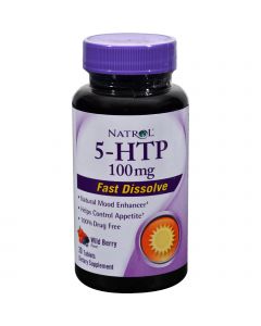 Natrol 5-HTP Fast Dissolve Wild Berry - 100 mg - 30 Tablets