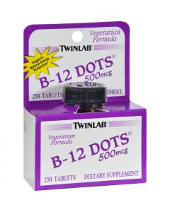 Twinlab B-12 Sublingual Dots - 500 mcg - 250 Tablets