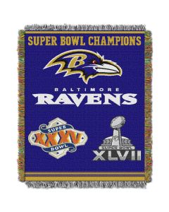 The Northwest Company Ravens  "Commemorative" 48x60 Tapestry Throw