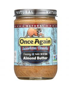 Once Again Almond Butter - Natural - American Classic - No Stir - 16 oz - case of 12