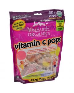 Yummy Earth Organic Vitamin C Lollipops- Over 40 Pops