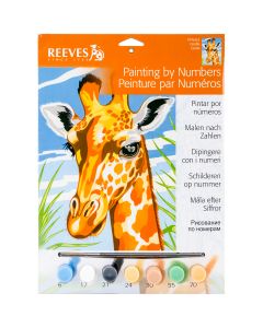 Reeves Junior Paint By Number Kit 9"X12"-Giraffe