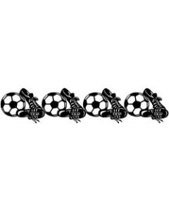 Scrapbook 101 Cardstock Laser Die-Cut Border 2.5"X12"-Soccer Balls & Cleats