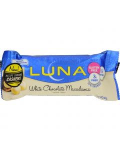 Clif Bar Luna Bar - Organic White Chocolate Macadamia Nut - Case of 15 - 1.69 oz