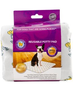 PoochPad Reusable Absorbent Potty Pad 17"X23"-Small White