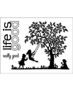 Technique Tuesday Clear Stamps 3"X4"-Life Is Good