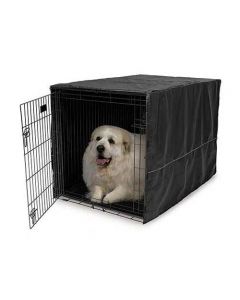 Midwest Quiet Time Pet Crate Cover Black 48.5" x 31" x 31"