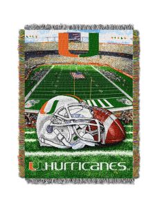 The Northwest Company Miami College "Home Field Advantage" 48x60 Tapestry Throw