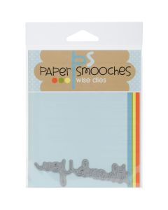 Paper Smooches Die-Thank You